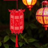 Maxbell Red Chinese Lantern Chinese New Year Lantern DIY Craft Set for Home Festival