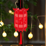 Maxbell Red Chinese Lantern Chinese New Year Lantern DIY Craft Set for Home Festival