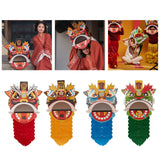 Maxbell Chinese Spring Festival Lion Dance DIY Crafts Kit for Holiday New Year Decor Red