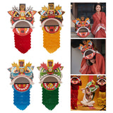Maxbell Chinese Spring Festival Lion Dance DIY Crafts Kit for Holiday New Year Decor Red