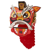 Maxbell Chinese Spring Festival Lion Dance DIY Crafts Kit for Holiday New Year Decor Red