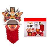 Maxbell Chinese Spring Festival Lion Dance DIY Crafts Kit for Holiday New Year Decor Red