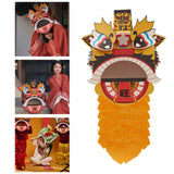 Maxbell Chinese Spring Festival Lion Dance DIY Crafts Kit for Holiday New Year Decor Yellow
