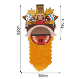 Maxbell Chinese Spring Festival Lion Dance DIY Crafts Kit for Holiday New Year Decor Yellow