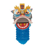 Maxbell Chinese Spring Festival Lion Dance DIY Crafts Kit for Holiday New Year Decor Blue