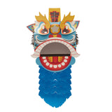 Maxbell Chinese Spring Festival Lion Dance DIY Crafts Kit for Holiday New Year Decor Blue