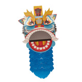 Maxbell Chinese Spring Festival Lion Dance DIY Crafts Kit for Holiday New Year Decor Blue