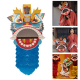 Maxbell Chinese Spring Festival Lion Dance DIY Crafts Kit for Holiday New Year Decor Blue
