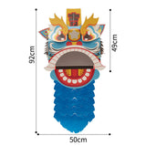 Maxbell Chinese Spring Festival Lion Dance DIY Crafts Kit for Holiday New Year Decor Blue
