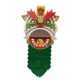Maxbell Chinese Spring Festival Lion Dance DIY Crafts Kit for Holiday New Year Decor Green