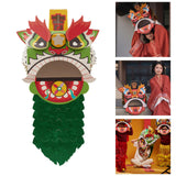 Maxbell Chinese Spring Festival Lion Dance DIY Crafts Kit for Holiday New Year Decor Green