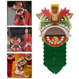 Maxbell Chinese Spring Festival Lion Dance DIY Crafts Kit for Holiday New Year Decor Green