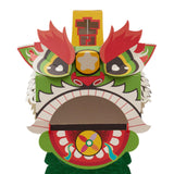 Maxbell Chinese Spring Festival Lion Dance DIY Crafts Kit for Holiday New Year Decor Green