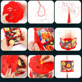 Maxbell Traditional Chinese New Year Lantern DIY Material Package Kids Festive Decor Style D