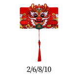 Maxbell Chinese New Year Red Envelope Wedding Present Gift Packet Hongbao Red Packet 2 Card Slots