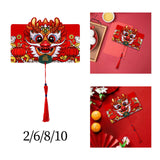 Maxbell Chinese New Year Red Envelope Wedding Present Gift Packet Hongbao Red Packet 2 Card Slots