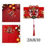 Maxbell Chinese New Year Red Envelope Wedding Present Gift Packet Hongbao Red Packet 2 Card Slots