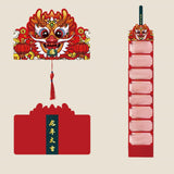 Maxbell Chinese New Year Red Envelope Wedding Present Gift Packet Hongbao Red Packet 2 Card Slots