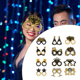 Maxbell 12Pcs New Year Eyeglasses 2024 for Holiday Party Favors Supplies Adults Kids