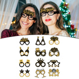 Maxbell 12Pcs New Year Eyeglasses 2024 for Holiday Party Favors Supplies Adults Kids