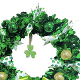 Maxbell Saint Patrick's Day Wreath Rustic Front Door Wreath for Props Window Wedding