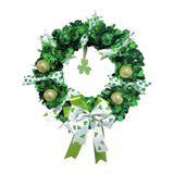 Maxbell Saint Patrick's Day Wreath Rustic Front Door Wreath for Props Window Wedding