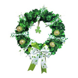Maxbell Saint Patrick's Day Wreath Rustic Front Door Wreath for Props Window Wedding