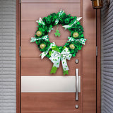 Maxbell Saint Patrick's Day Wreath Rustic Front Door Wreath for Props Window Wedding