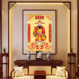 Maxbell Chinese God of Wealth Scroll Chinese New Year Decoration Gift for Home Party