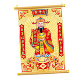 Maxbell Chinese God of Wealth Scroll Chinese New Year Decoration Gift for Home Party
