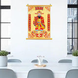 Maxbell Chinese God of Wealth Scroll Chinese New Year Decoration Gift for Home Party