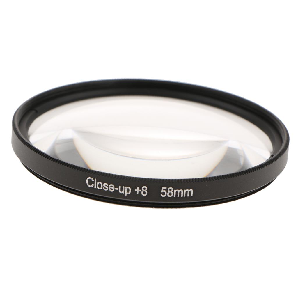 58mm Close-up Macro Filter Ring +8 for Canon Nikon Sony Pentax Digital SLR Cameras - Aladdin Shoppers