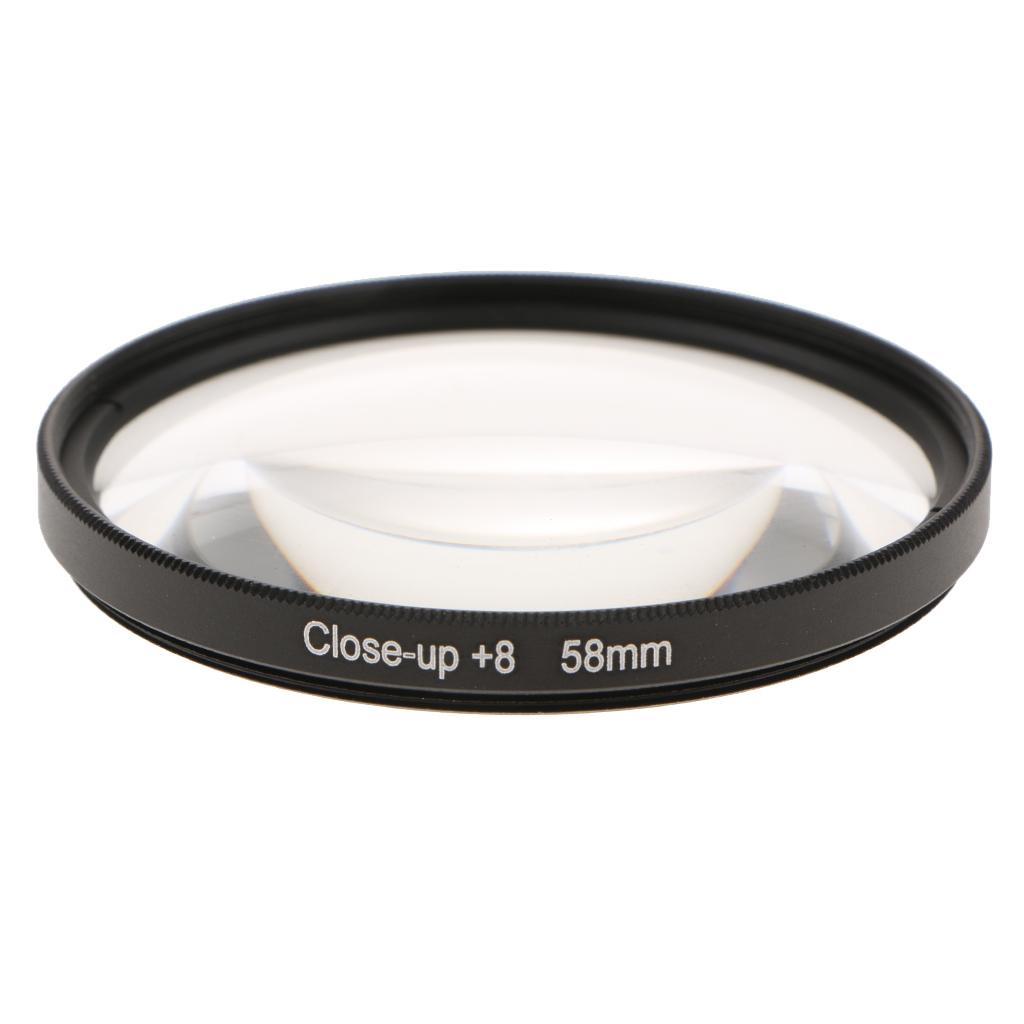 58mm Close-up Macro Filter Ring +8 for Canon Nikon Sony Pentax Digital SLR Cameras - Aladdin Shoppers