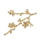 Maxbell 10 Pieces Flower Branch Buttons Flatback Embellishments for Crafts