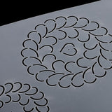 Maxbell Plastic Quilting Quilt Stencil Painting Craft Template Sewing Tool 45x20cm