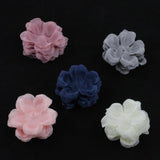 50 Pieces Handmade Decorative Polygonal Wedding Flowers for Headbands Hair Clips