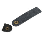 Maxbell 5 Sets Rounded Corner Leather Buckles Purse Hasp DIY Accessories Black