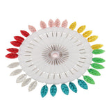Max 30pcs Multicolor Hijab Scarf Pins Safety Pins Tailor Sewing Pins Leaf