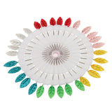Max 30pcs Multicolor Hijab Scarf Pins Safety Pins Tailor Sewing Pins Leaf