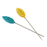 Max 30pcs Multicolor Hijab Scarf Pins Safety Pins Tailor Sewing Pins Leaf
