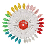 Max 30pcs Multicolor Hijab Scarf Pins Safety Pins Tailor Sewing Pins Leaf