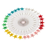 Max 30pcs Multicolor Hijab Scarf Pins Safety Pins Tailor Sewing Pins Star