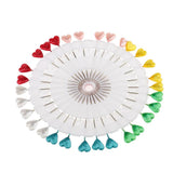 Max 30pcs Multicolor Hijab Scarf Pins Safety Pins Tailor Sewing Pins Heart