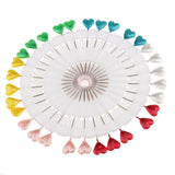 Max 30pcs Multicolor Hijab Scarf Pins Safety Pins Tailor Sewing Pins Heart