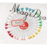 Max 30pcs Multicolor Hijab Scarf Pins Safety Pins Tailor Sewing Pins Heart