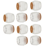 10 Pieces Chair Leg Caps Silicone Table Covers Pads Round Base 21-25mm