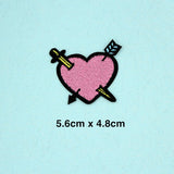 Maxbell 13 Pieces Embroidered Sew Iron on Applique Patch Rainbow Heart Lipstick Patches