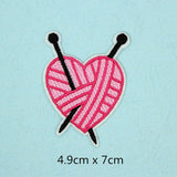 Maxbell 13 Pieces Embroidered Sew Iron on Applique Patch Rainbow Heart Lipstick Patches