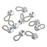 Maxbell 10 Pieces Metal Collar Extender Jeans Shirt Dress Collar Waistband Expander Wonder Buttons