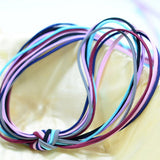 Maxbell 7 Pieces Candy Color Hair Holders High Elastic Rubber Bands for Hair Accessories